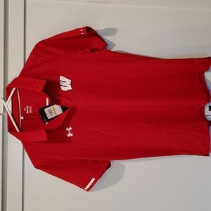 Womens Under Armour WI Badger polo